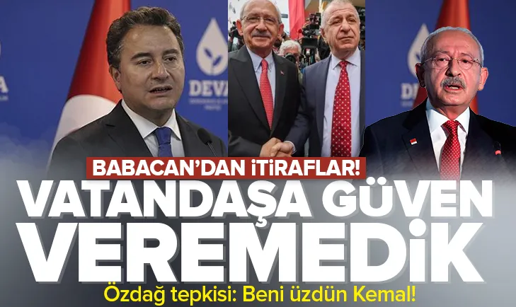 Ali Babacan’dan seçim itirafı: Vatandaşa...
