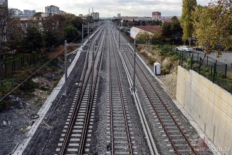 Yüzde 94'ü tamamlanan Halkalı-Gebze banliyö tren hattı havadan görüntülendi 13