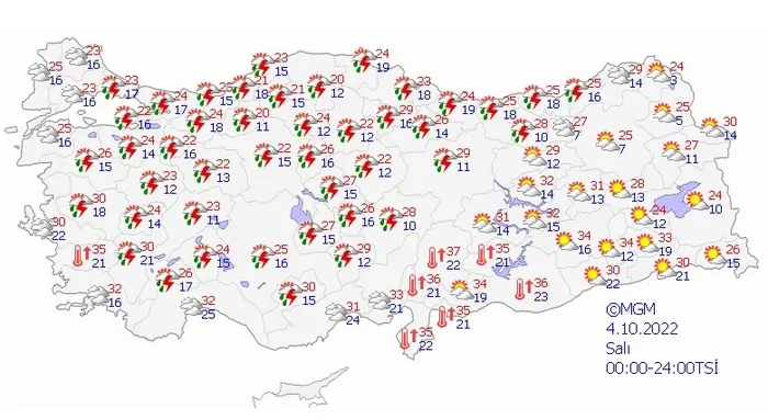 Meteoroloji tarih verip uyardı! Çok sayıda ili sağanak yağış vuracak | İstanbul Ankara İzmir… (30 Eylül - 4 Ekim 2022 hava durumu haberi) - 8