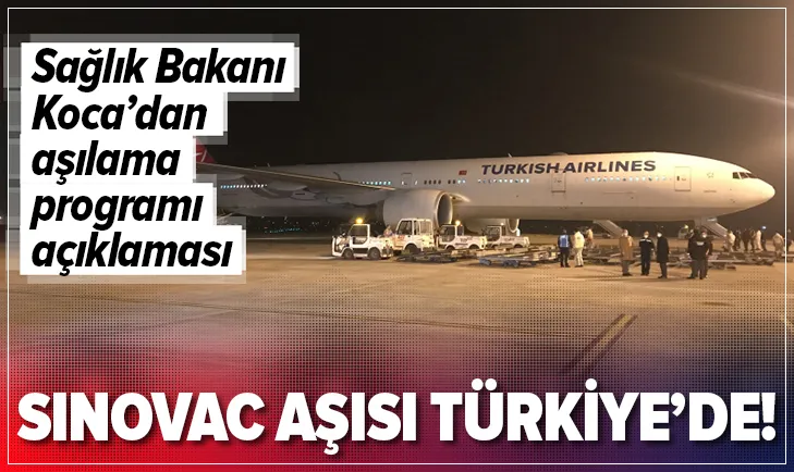 Çin'den sipariş edilen Kovid-19 aşıları Ankara'ya geldi