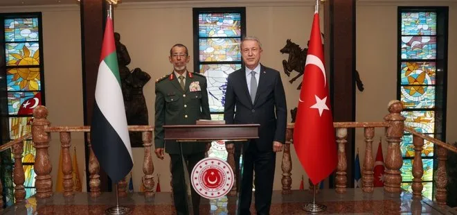 Milli Savunma Bakanı Akar, BAE Genelkurmay Başkanı Korgeneral Al Rumaithi’yi kabul etti