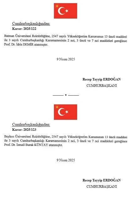 Cumhurbaşkanlığı politika kurullarına atamalar Resmi Gazete'de! 10 ayrı kurula toplam 140 isim