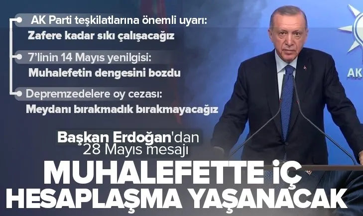 Erdoğan’dan AK Parti teşkilatlarına 28 Mayıs mesajı
