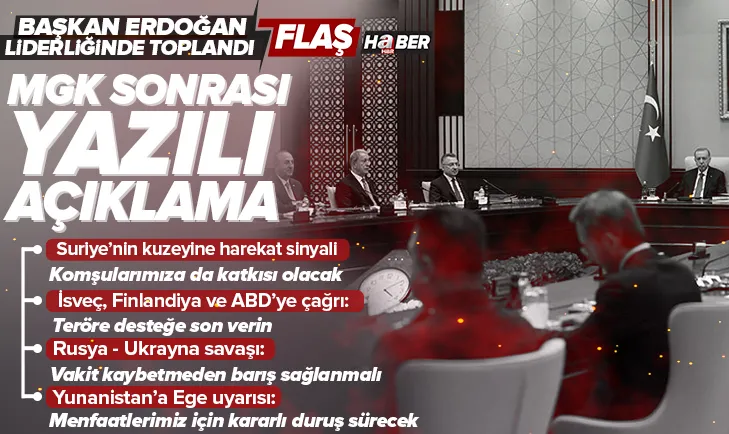 Kritik MGK sonrası yazılı açıklama!
