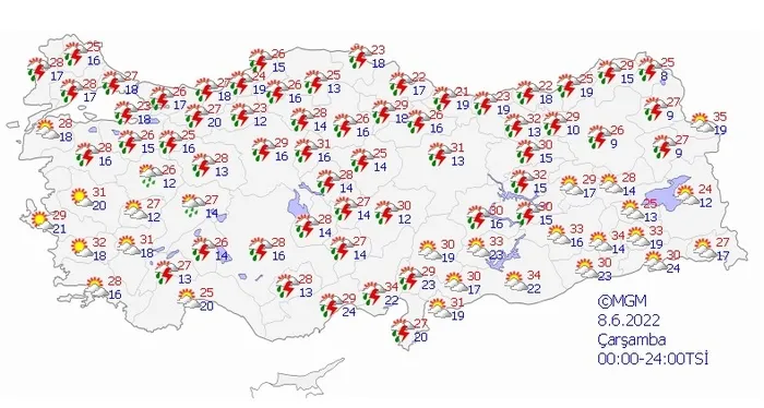 Son dakika: Meteoroloji'den Trakya için kuvvetli sağanak uyarısı | İstanbul, Ankara, İzmir, Antalya'da 5 gün hava... - 5