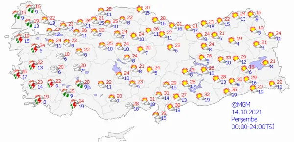 1633792799275.png Meteoroloji peş peşe uyardı! Şiddetini artırarak devam edecek! Soğuk hava ve yağış... - 10