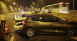 Anadolu Otoyolu’nda zincirleme kaza!