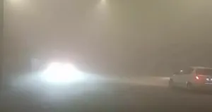 Batman’da Dicle Nehri üzerinde sis denizi