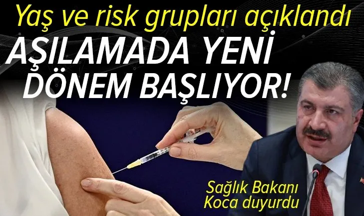 Sağlık Bakanı Fahrettin Koca’dan son dakika koronavirüs aşısı açıklaması! Aşılamada yeni gruba geçiyoruz