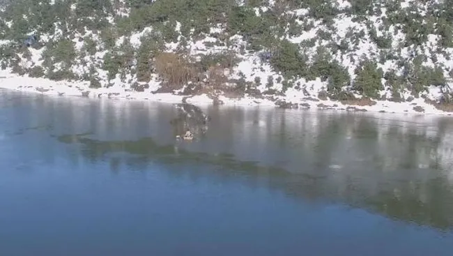 İstanbul barajlarından yaşanan tehlikeyi en net gösteren fotoğraf! 4 yıl arayla çekildi - 1