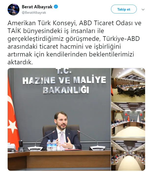 Bakan Albayrak'tan Amerikan Türk konseyi açıklaması - 1