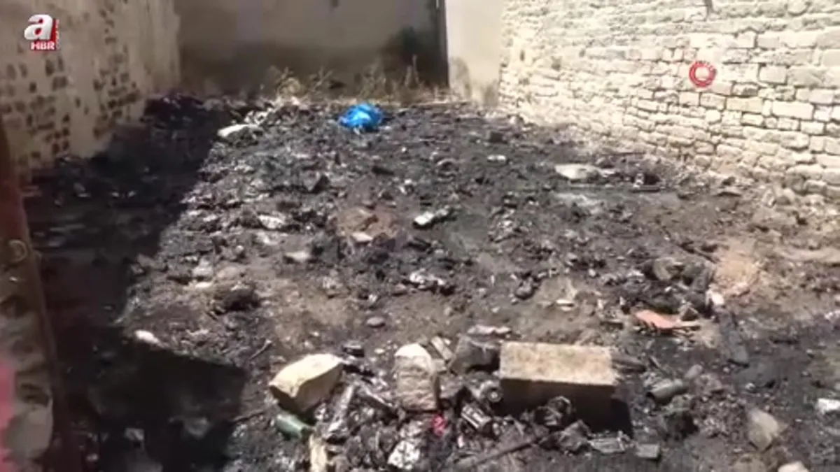 Kilis'te metruk binada yangın
