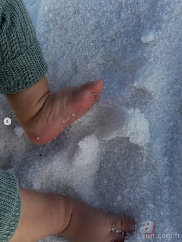 Neslihan Atagül'den Aziz'li kareler: Minik oğlu 1 yaşında 5