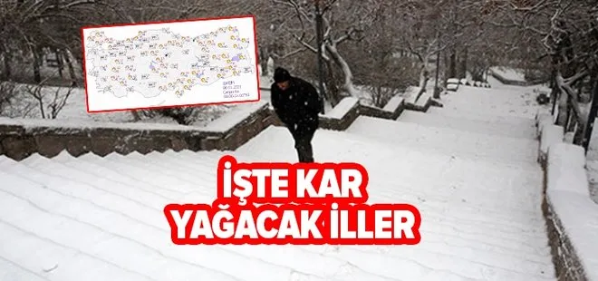 Meteoroloji kar yağacak illeri açıkladı! 6 Ocak’ta hava nasıl olacak! İstanbul’a kar yağacak mı? Ankara’ya kar yağacak mı?