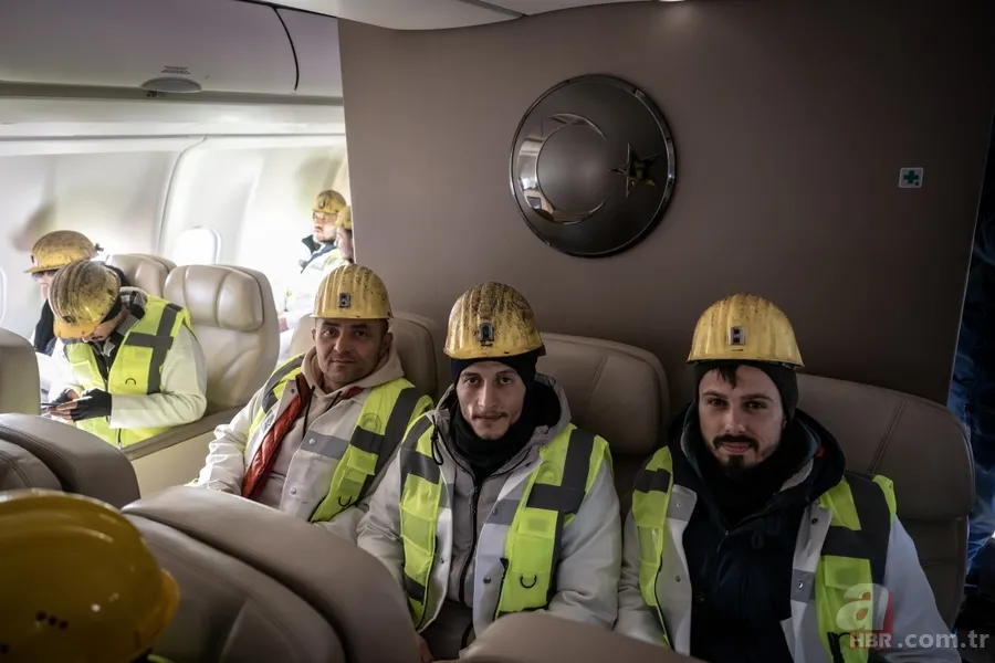 Cumhurbaşkanlığına ait uçak madencileri deprem bölgesine götürdü: "Bir can bir candır bizim için" 8