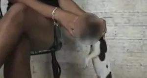 Vahşet! Yavru köpeğe yaptıkları...
