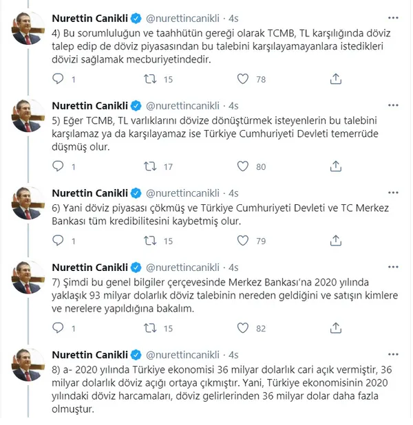 CHP’nin rezerv yalanlarını tek tek çürüttü! Nurettin Canikli Merkez Bankası’ndaki döviz işleyişini böyle anlattı
