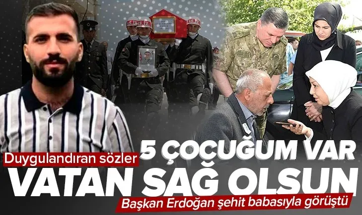 Başkan Erdoğan Malatyalı şehit Celal Tekedereli’nin babası ile görüştü! Acılı babadan duygulandıran sözler