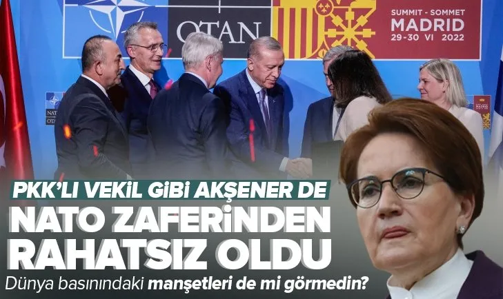 Türkiye’nin NATO’daki siyasi zaferi PKK’lı vekil Kakabaveh gibi Meral Akşener’i de rahatsız etti!