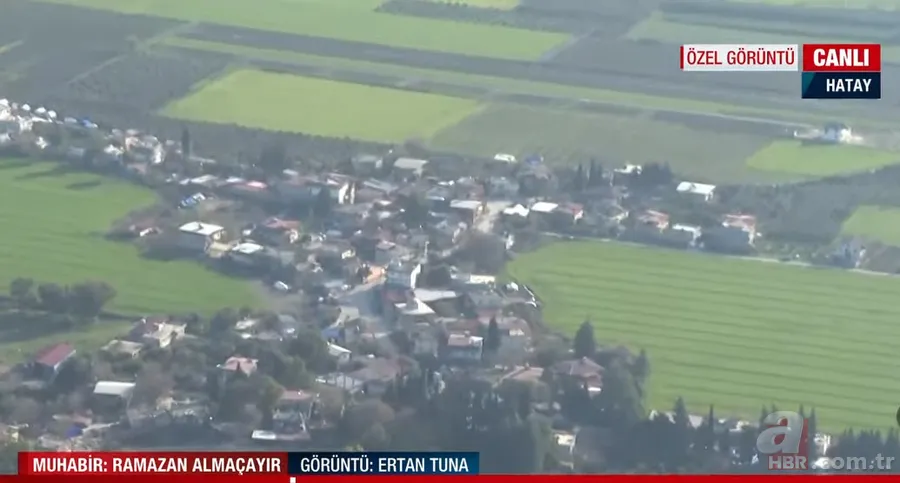 A Haber canlı yayında ekranlara taşıdı! İşte Hatay'daki büyük yıkımın havadan görüntüsü 1