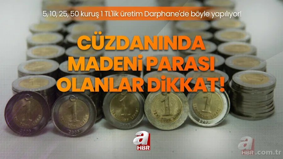 Cüzdanında madeni parası olanlar dikkat! 5, 10, 25, 50 kuruş 1 TL'lik üretim Darphane'de böyle yapılıyor! 1