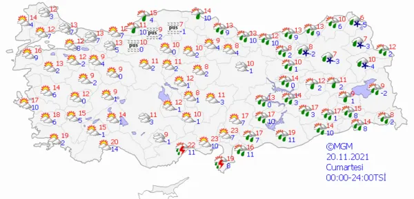 1637159681181.png Sağanak yağış ve buzlanma geliyor! Meteoroloji gün verip uyardı! İstanbul Ankara İzmir'de bu hafta hava durumu nasıl olacak? - 7