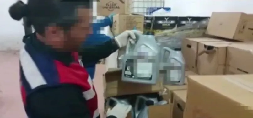 İstanbul'da jandarmadan sahte motor yağı imalathanesine operasyon