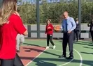 Başkan Erdoğan gençlerle basketbol oynadı