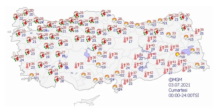 Son dakika... Meteoroloji uyardı! Sıcaklık 41 dereceyi görecek (İstanbul Ankara İzmir... 5 günlük hava durumu tahmini) - 5
