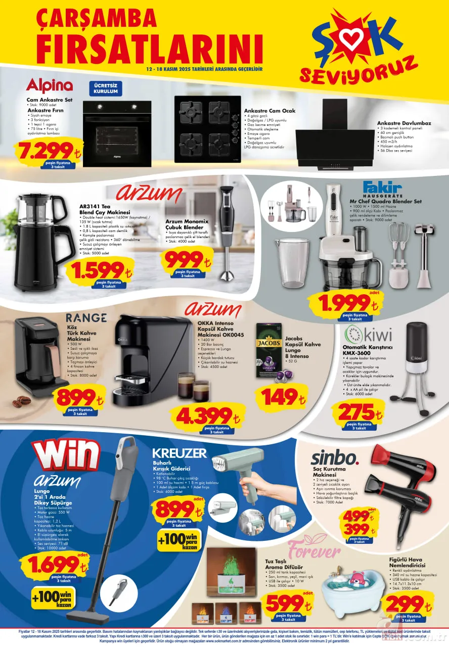 12-18 Kasım ŞOK aktüel katalog: Çeyiz hazırlığında olanlar için özel fırsatlar ŞOK’ta! Battaniye, bornoz, süpürge… 5