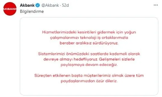Akbank'ta sorun mu var, saldırıya mı uğradı? Akbank sorunu ne zaman düzelecek? - 2