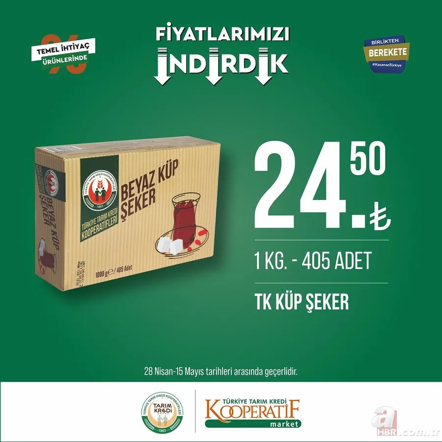 TARIM KREDİ MARKETlerinde indirimsiz ürün kalmadı! Ucuzluk başladı! Sucuk, Tereyağı, peynir, et, şeker, çay, tuvalet kağıdı... 25