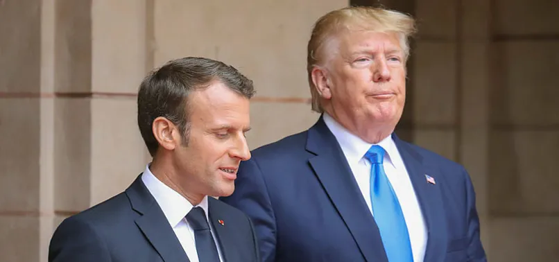 Macron ve Trump'ın "dostluk simgesi" kurudu