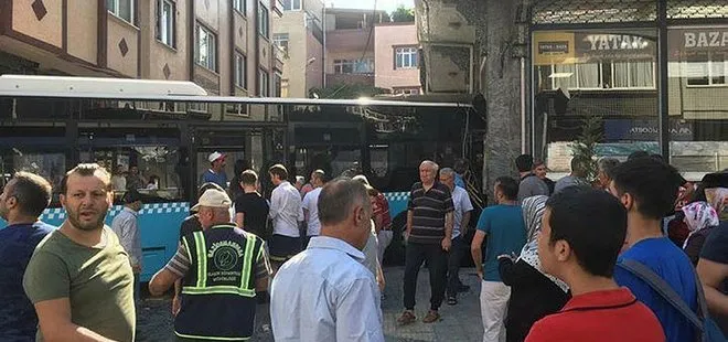 Son dakika: İstanbul’da halk otobüsü evin duvarına çarptı