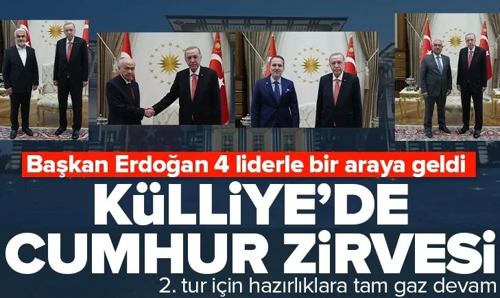 Son dakika: Cumhur İttifakı’nda kritik toplantı! Başkan Erdoğan’dan üst üste 4 görüşme birden...