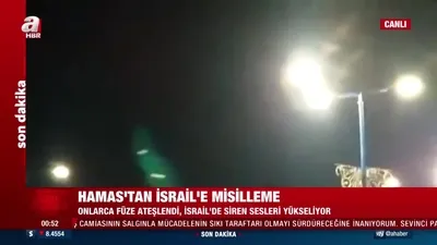Hamas’tan İsrail’e misilleme! Roketler peş peşe ateşlendi