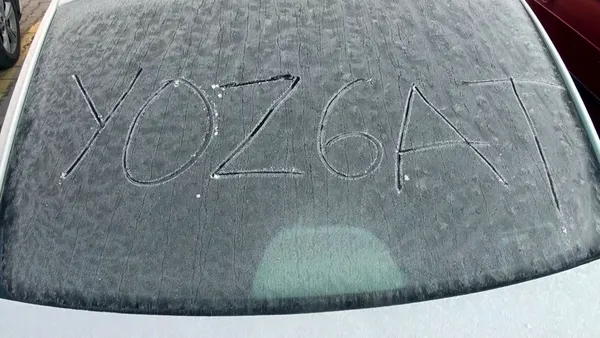 Yozgat buz tuttu! Sıcaklık -4 derece - 4