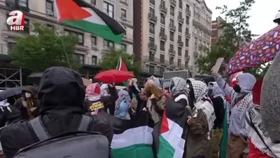 New York’ta Gazze’ye destek gösterisi!