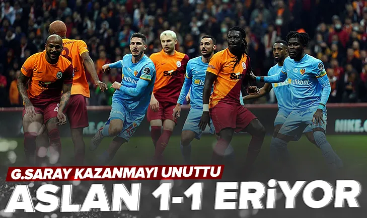 Aslan 1-1 eriyor