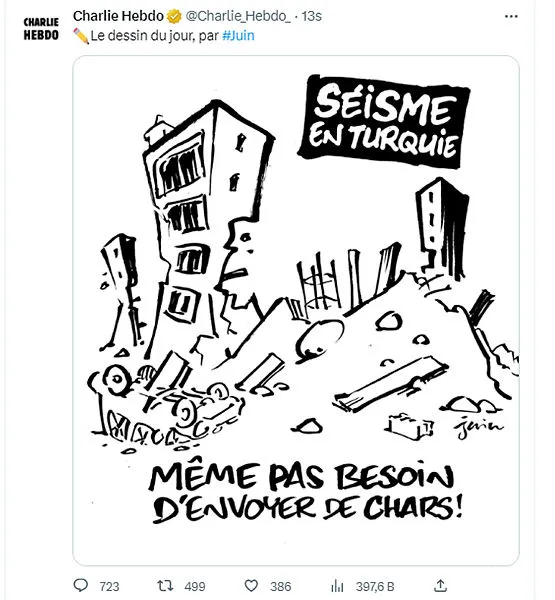 Filistinli sanatçı Abrar Sabbah Charlie Hebdo'ya verdiği tarihi yanıtla gönüllerde taht kurdu: Türkiye çok güçlü bir ülke - 3