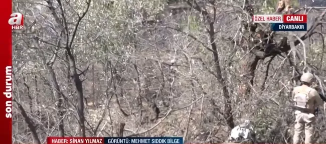 A Haber operasyonun yapıldığı bölgede! İşte teröristlerin saklandığı sığınak