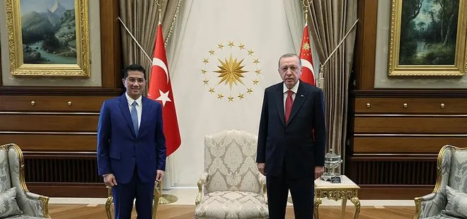 Son dakika: Başkan Erdoğan, Malezya Uluslararası Ticaret ve Sanayi Bakanı  Azmin Ali’yi kabul etti