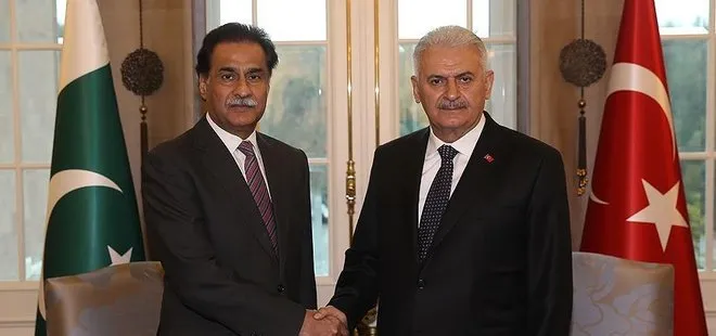 Başbakan Yıldırım ile Pakistan Meclis Başkanı Sadık görüştü