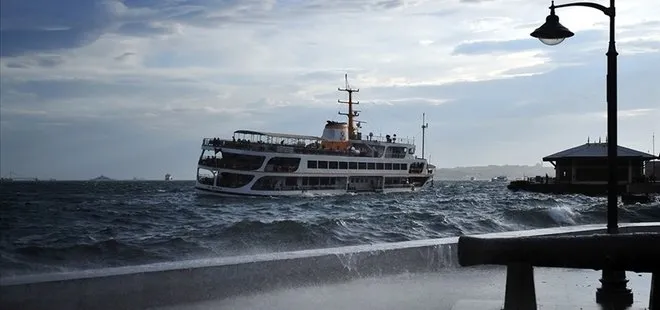 İstanbullular dikkat! Vapur seferlerine hava muhalefeti engeli...