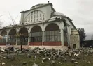 Fırtına cami minaresini devirdi