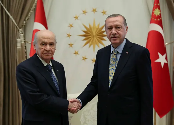 Erdoğan-Bahçeli görüşmesi sona erdi - 1