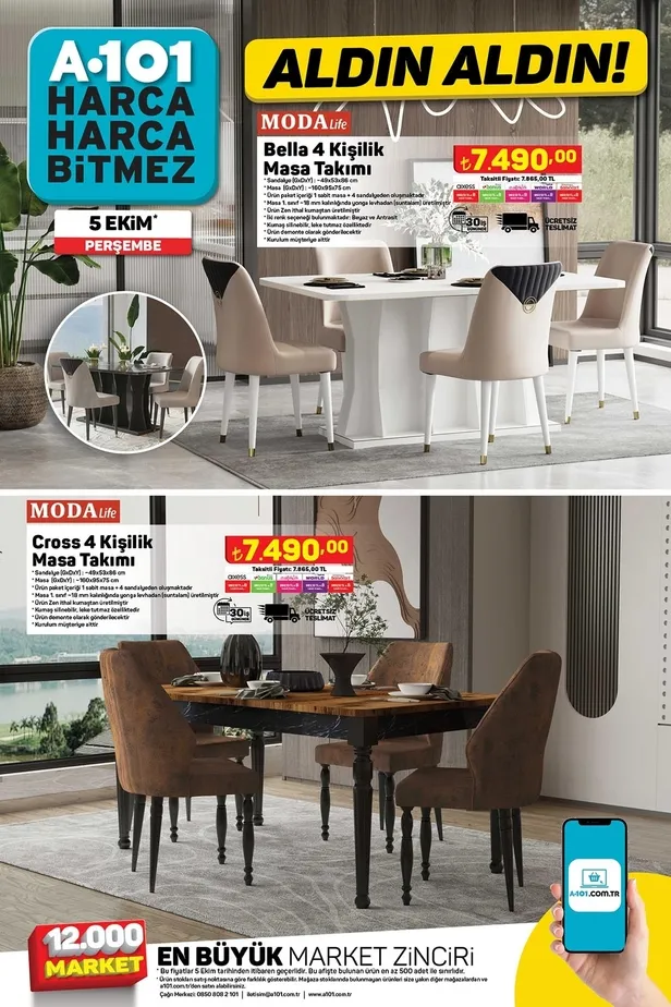 10 Ekim A101 aktüel ürünler kataloğu yayınladı! A101’de 192 TL’ye tereyağı, 90 TL’ye beyaz peynir, 21 TL’ye Kireç Çözücü, 57 TL’ye un 34.50 TL’ye kuru fasulye satılıyor