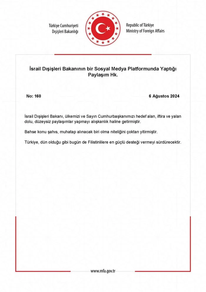 israilin-klavye-soytarisi-yine-sahnede-katzdan-baskan-erdogana-instagram-uzerinden-kustah-sozler-1722950467342.jpg Dışişleri Bakanlığı'nın açıklaması