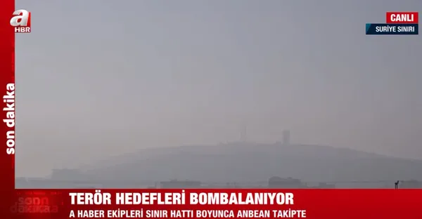 Son dakika: A Haber Suriye sınırında! Türk F-16’ları terör örgütü PKK hedeflerini bombalıyor