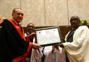 Sudan'da Cumhurbaşkanı Erdoğan coşkusu